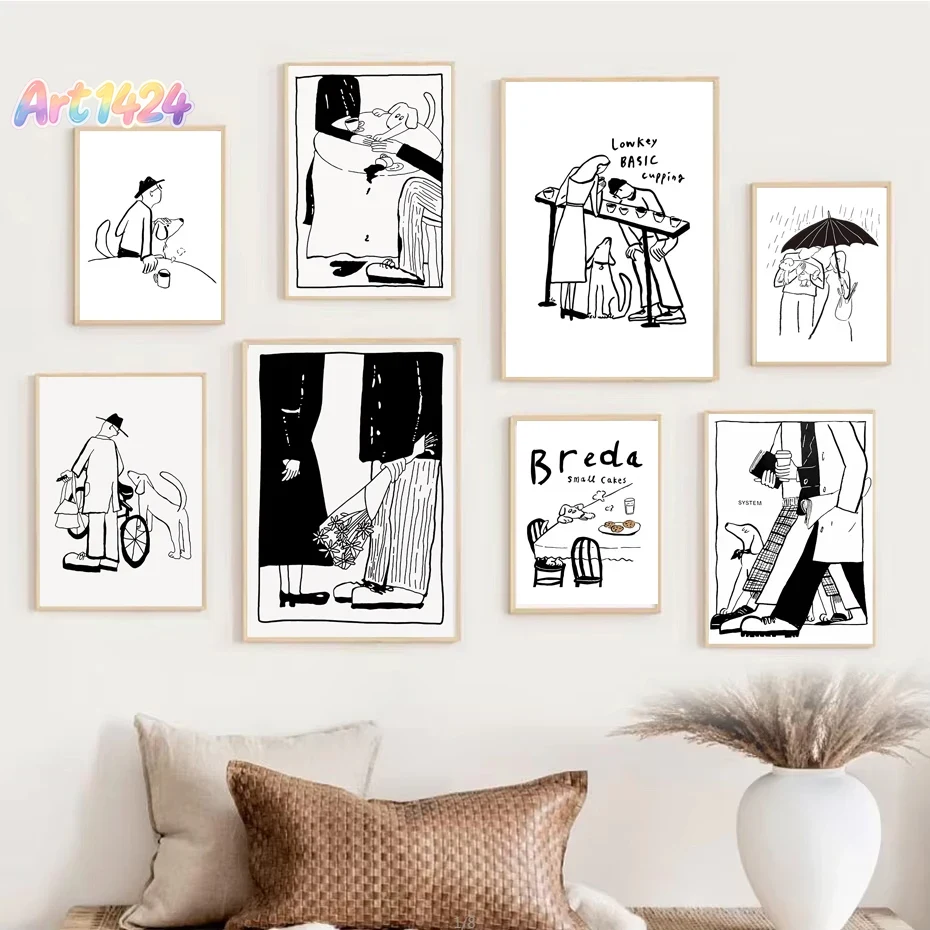 Korean Arts And Lifestyle - 1 pièce Affiche d'art minimaliste scandinave