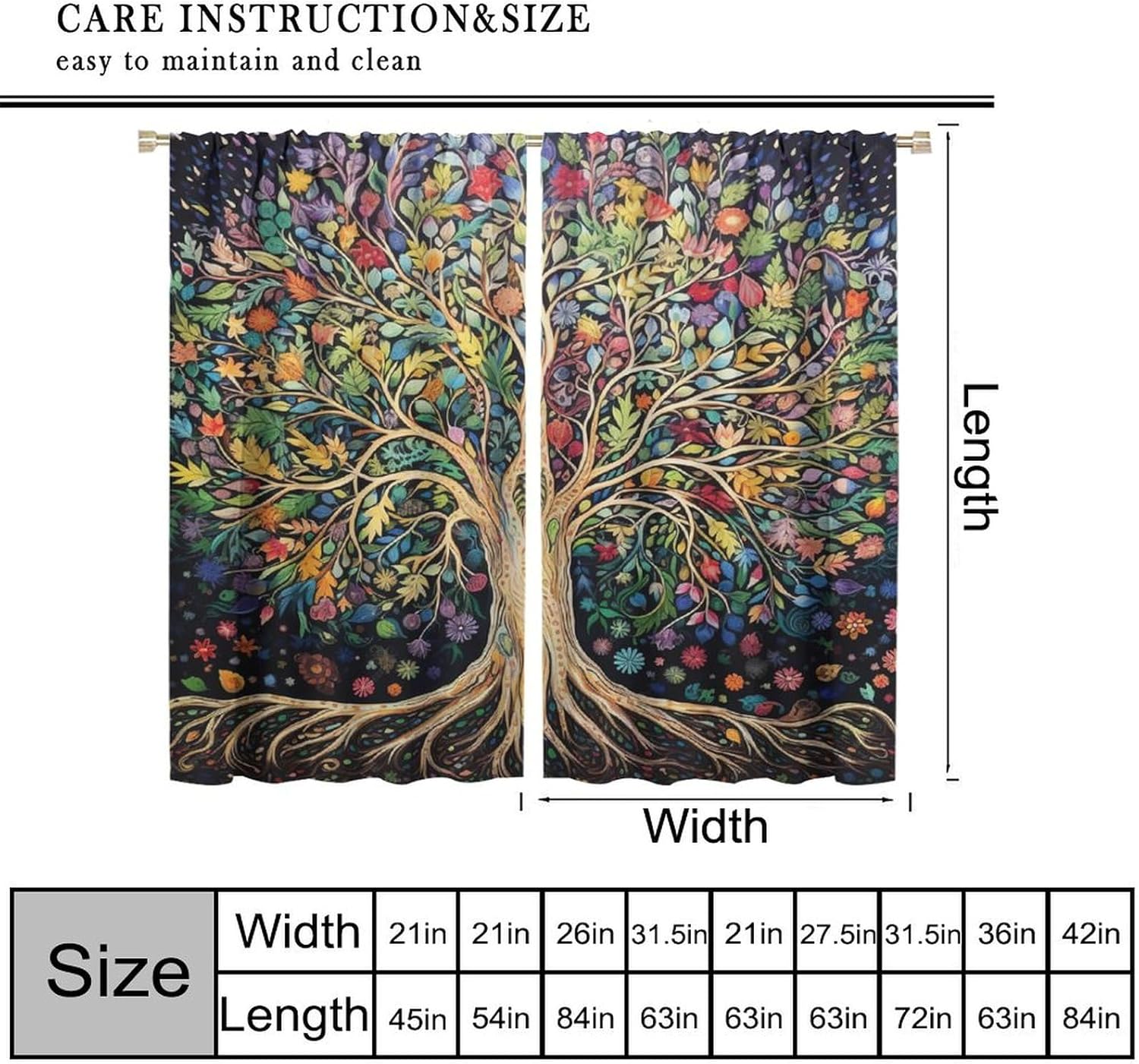 Rideaux Arbre de Vie, Art Abst - Korean Arts And Lifestyle avis et prix